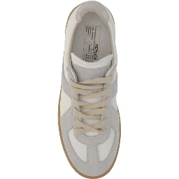 White Calf Leather Bos Taurus Low Top Sneakers