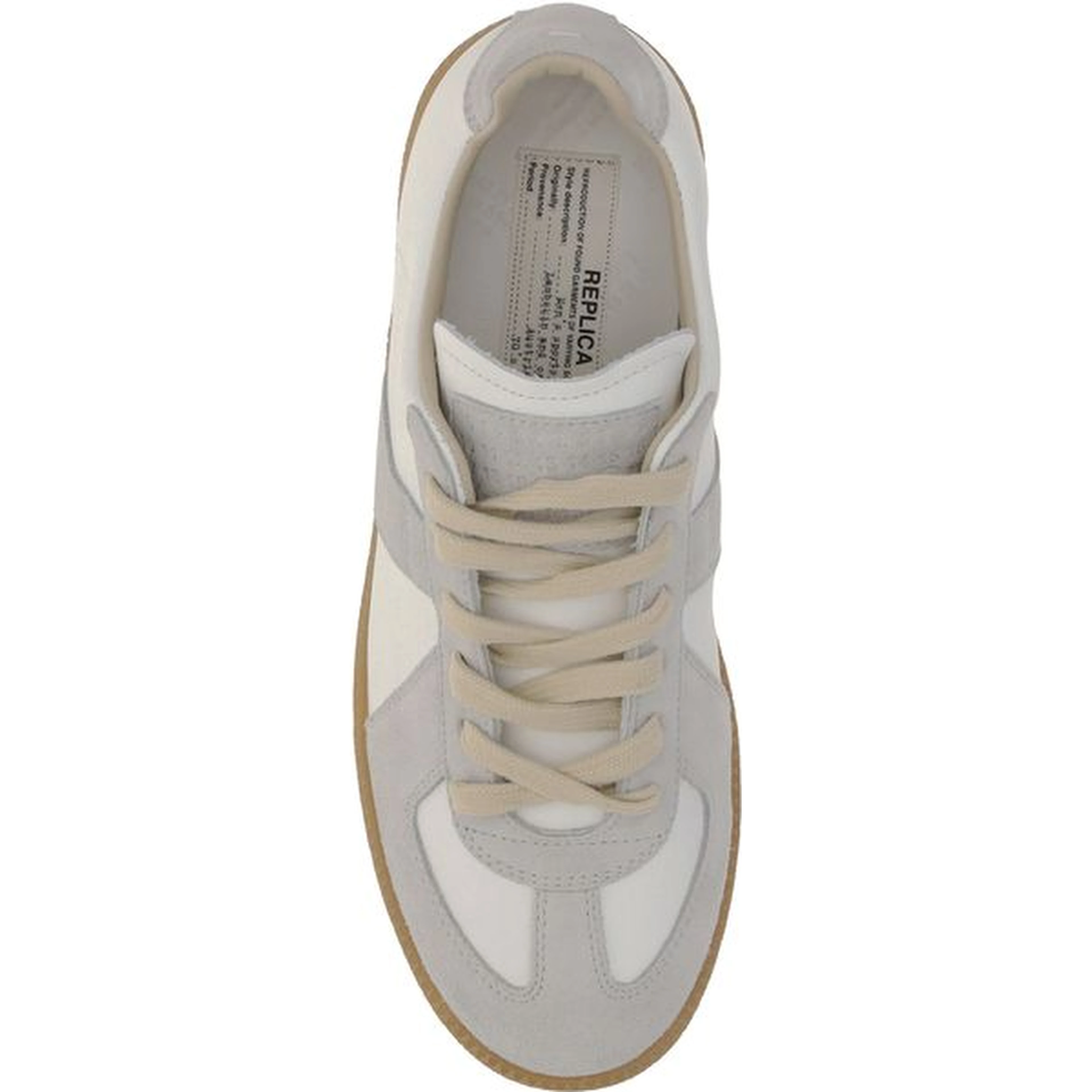 White Calf Leather Bos Taurus Low Top Sneakers