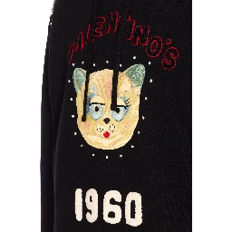 Garavani Hoodie With Logo Print In Black