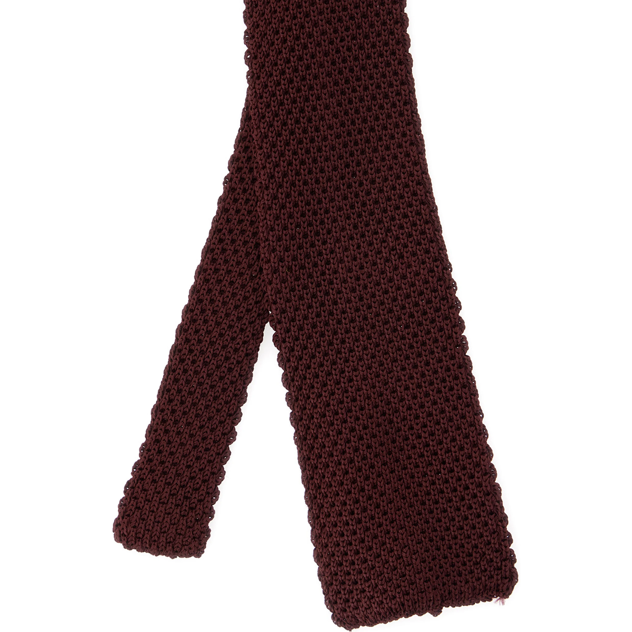 Bordeaux Knit Tie in Viscose Woman