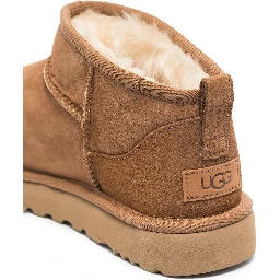 Brown Ultra Mini Boots in Suede Woman