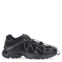 XT-Whisper Black Sneakers with Printed Logo on the Side and Drawstring Closure in Fabric Unisex