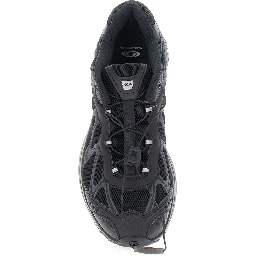 XT-Whisper Black Sneakers with Printed Logo on the Side and Drawstring Closure in Fabric Unisex