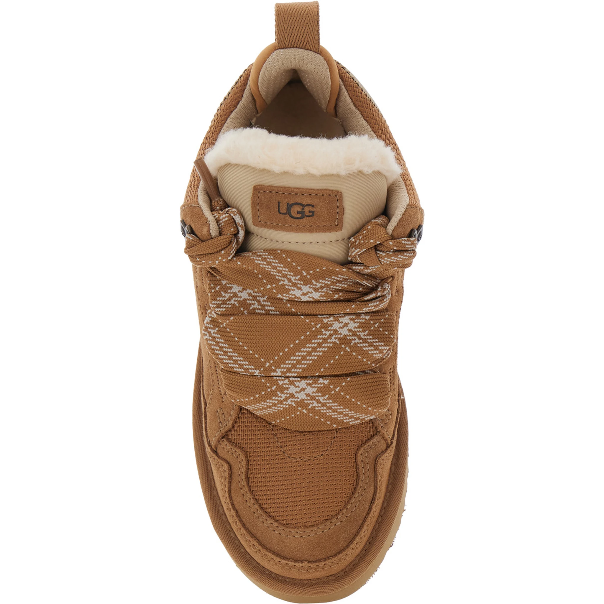 Lo Lowmel Beige Sneakers with Mesh Inserts and Logo on the Side in Suede Woman