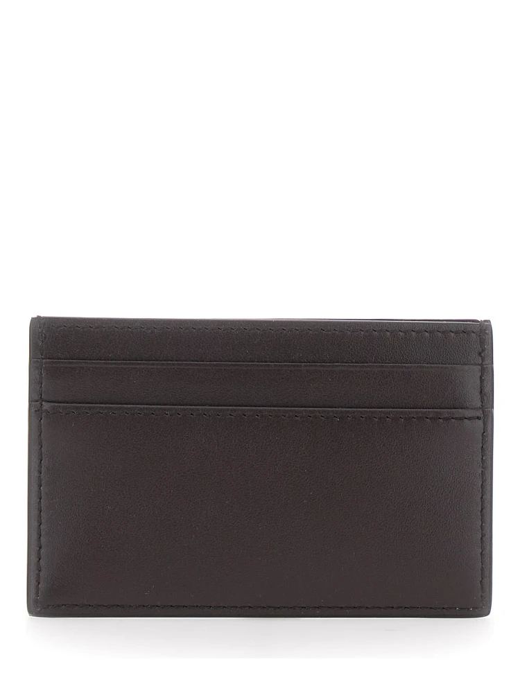 Brown Card Holder with Horsebit on the Front in Leather Man alternative