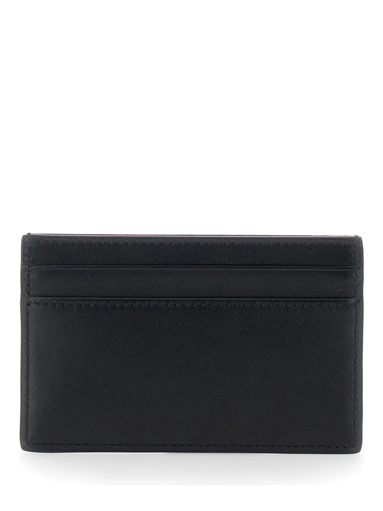 Black Card Holder with Horsebit on the Front in Leather Man alternative