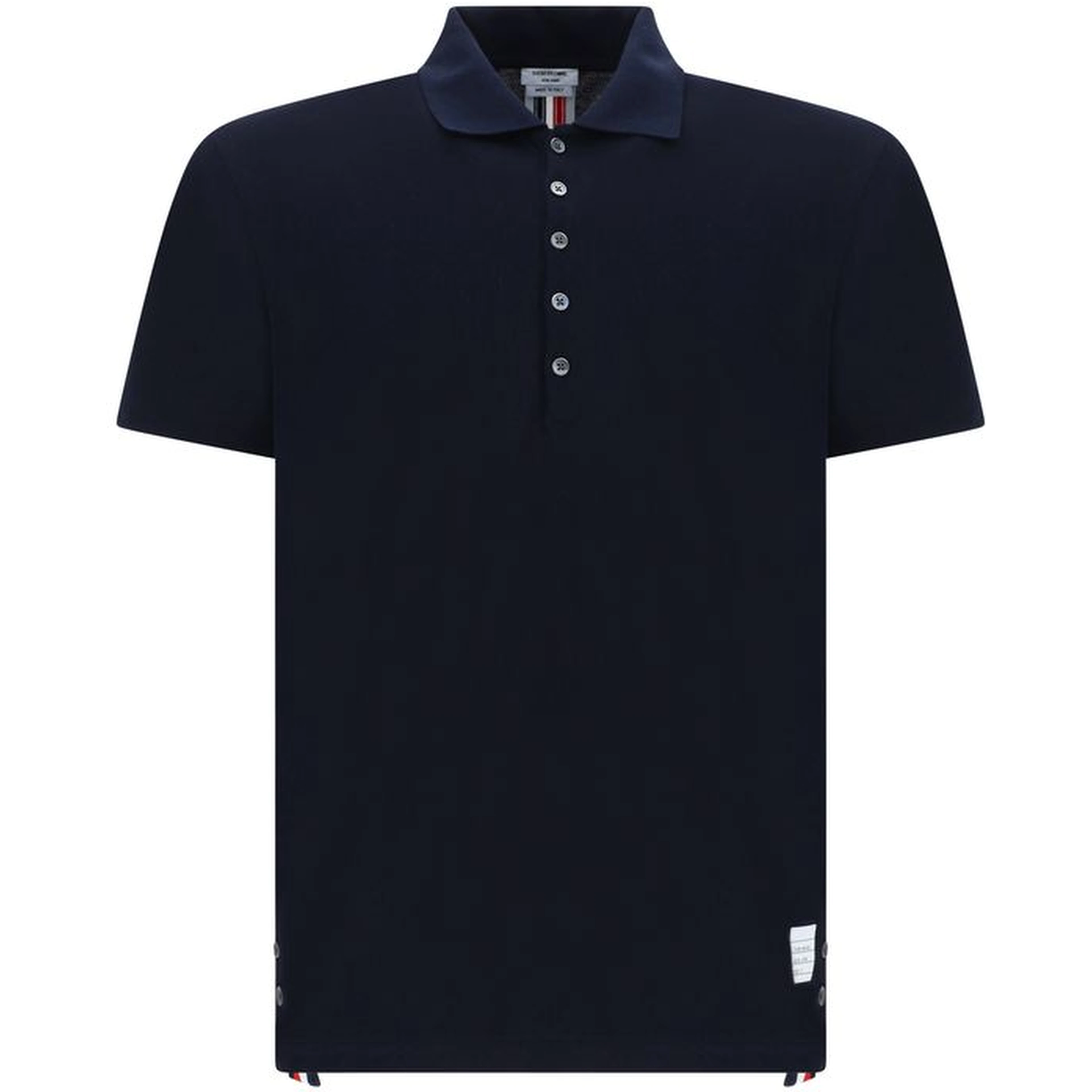 Blue Cotton Polo Shirt