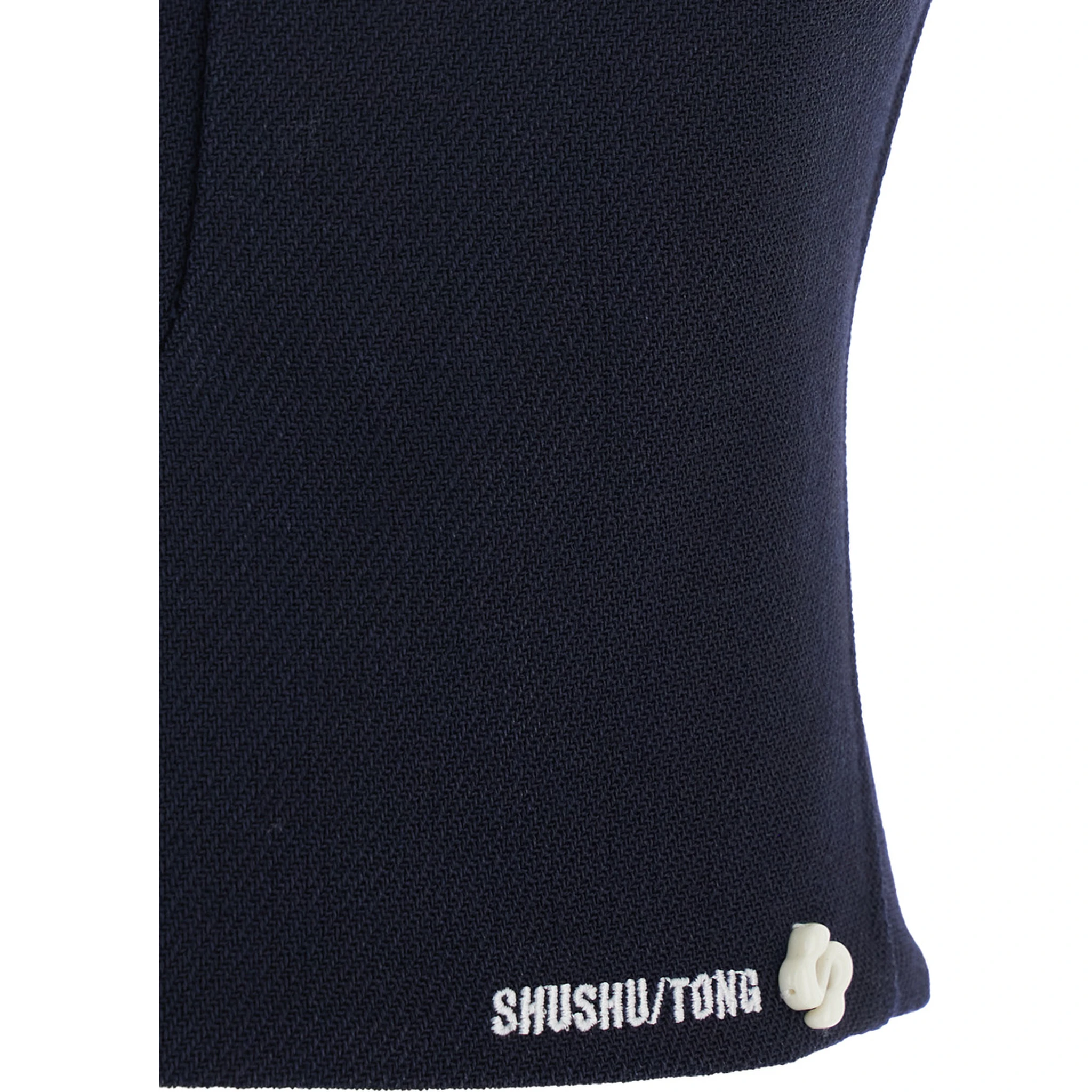 Black Sleeveless Top with Bow on the Rear and Logo Embroidery on the Front in Wool Woman