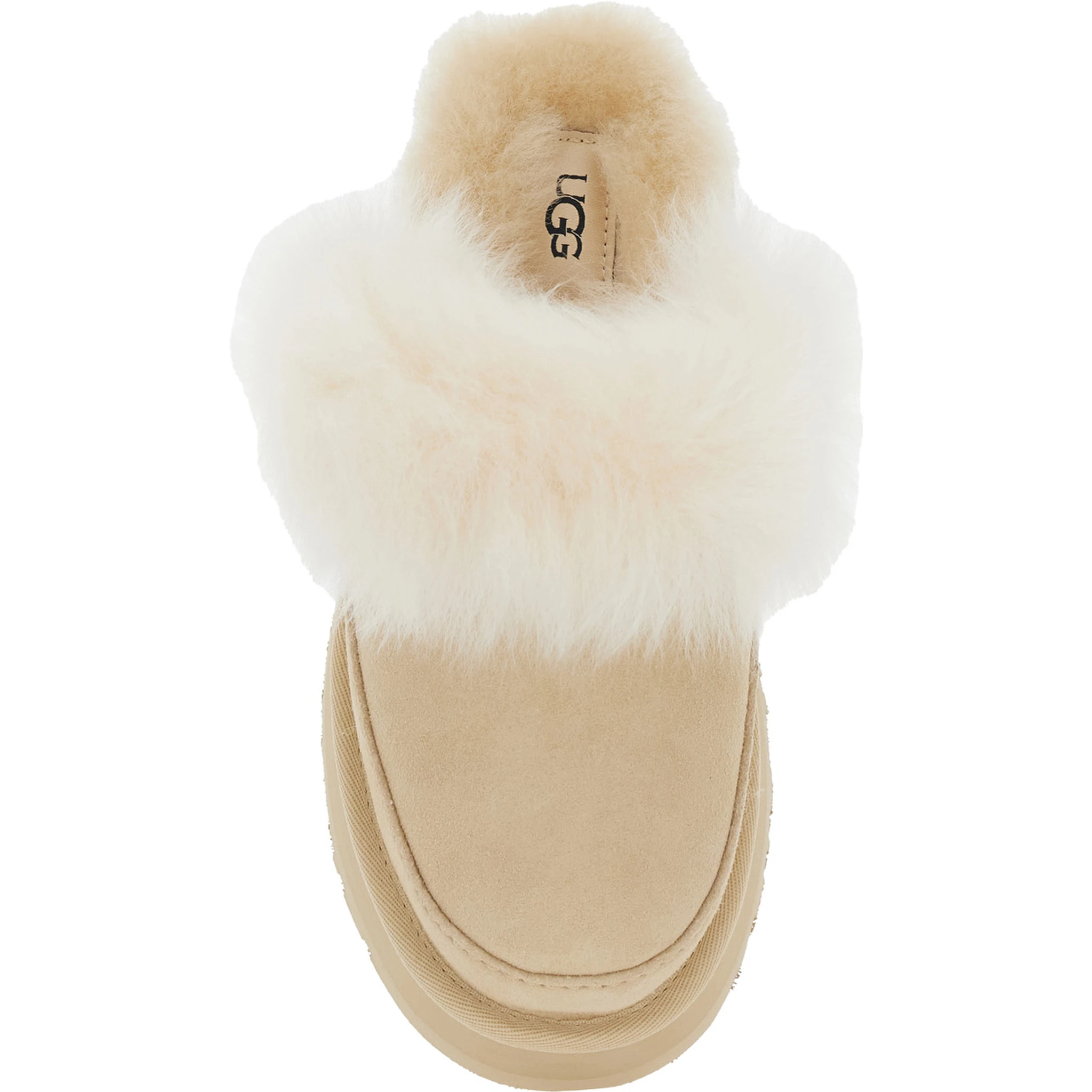 Chalet Beige Ankle Boots with Fur Design in Suede Woman