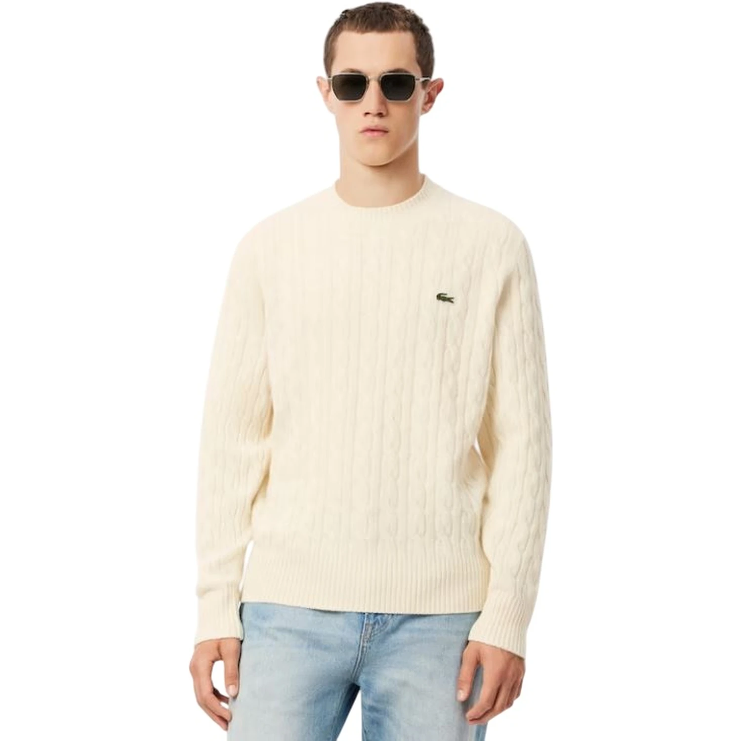 Lacoste Sweaters Cream