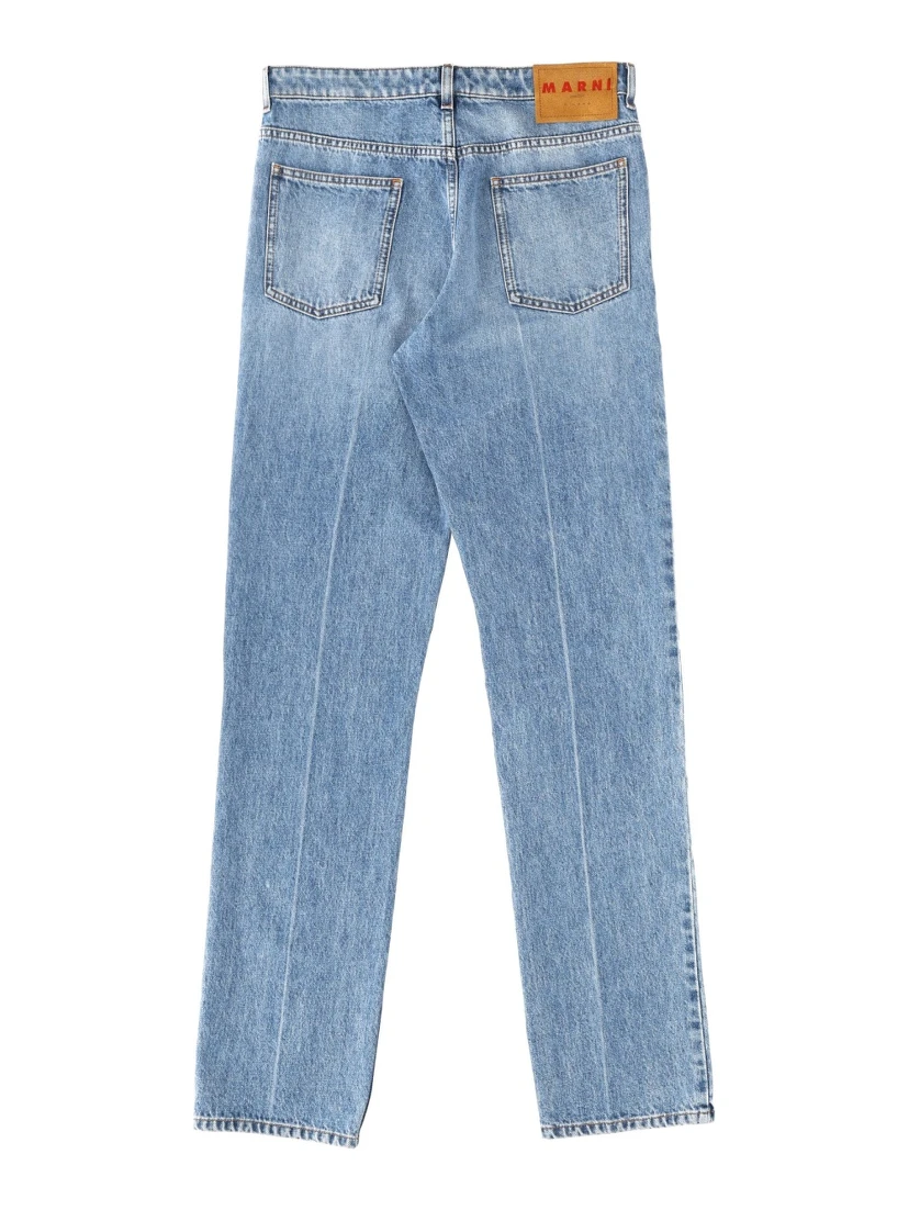COTTON DENIM PANTS