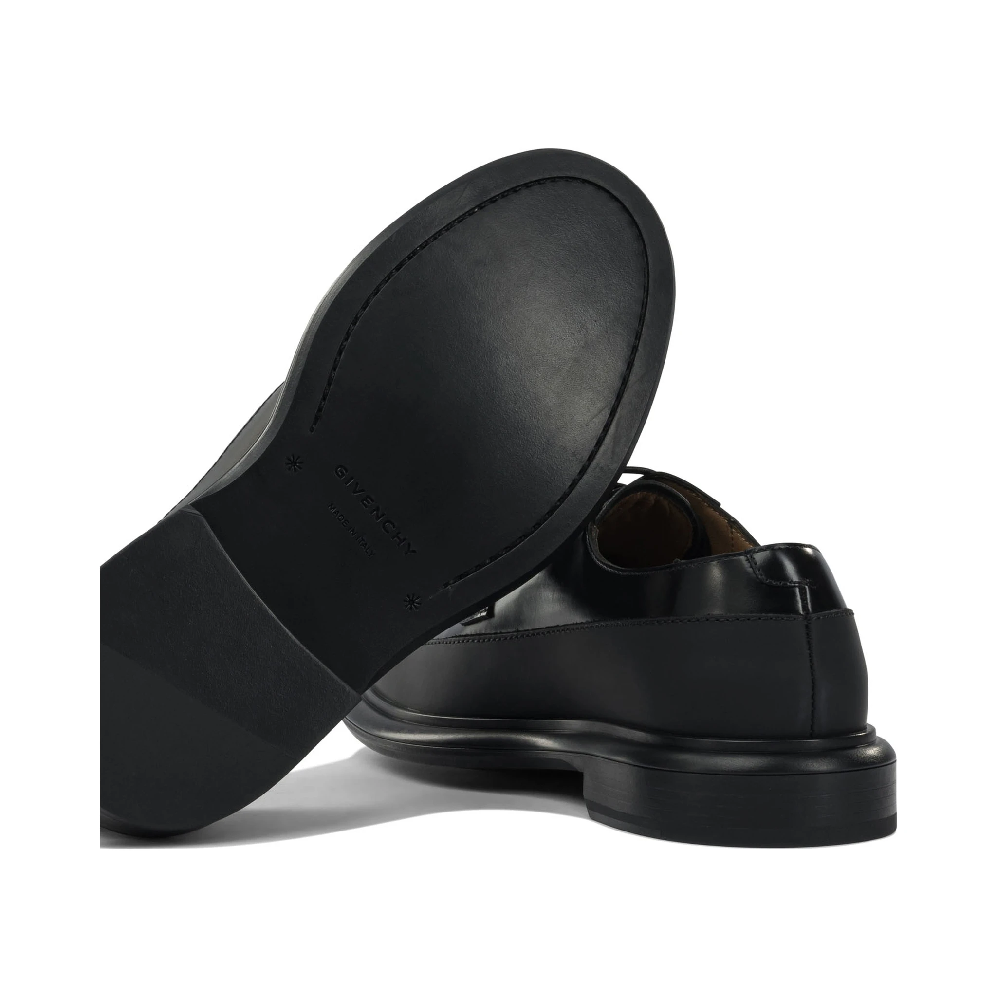 Leather lace up derby shoes