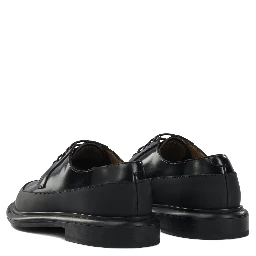 Leather lace up derby shoes