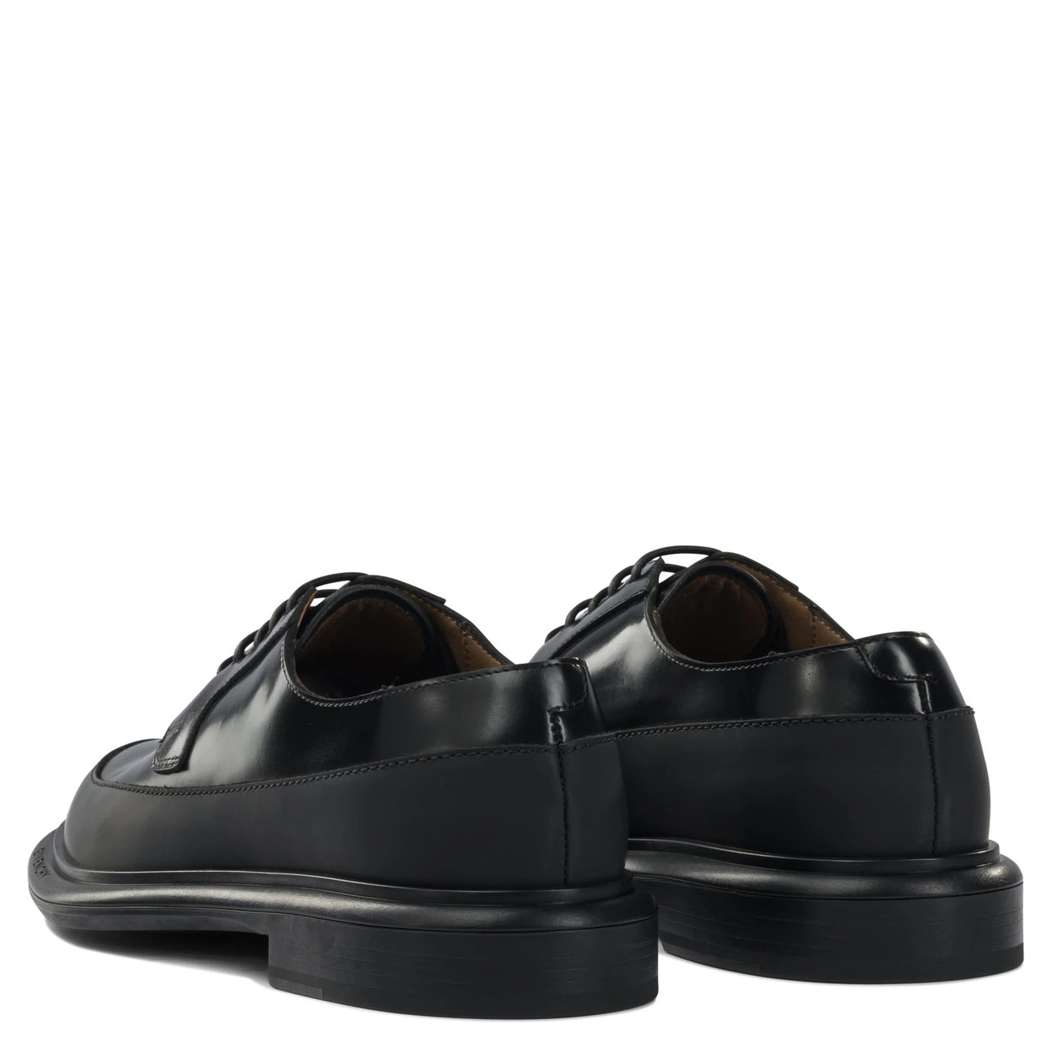 Leather lace up derby shoes