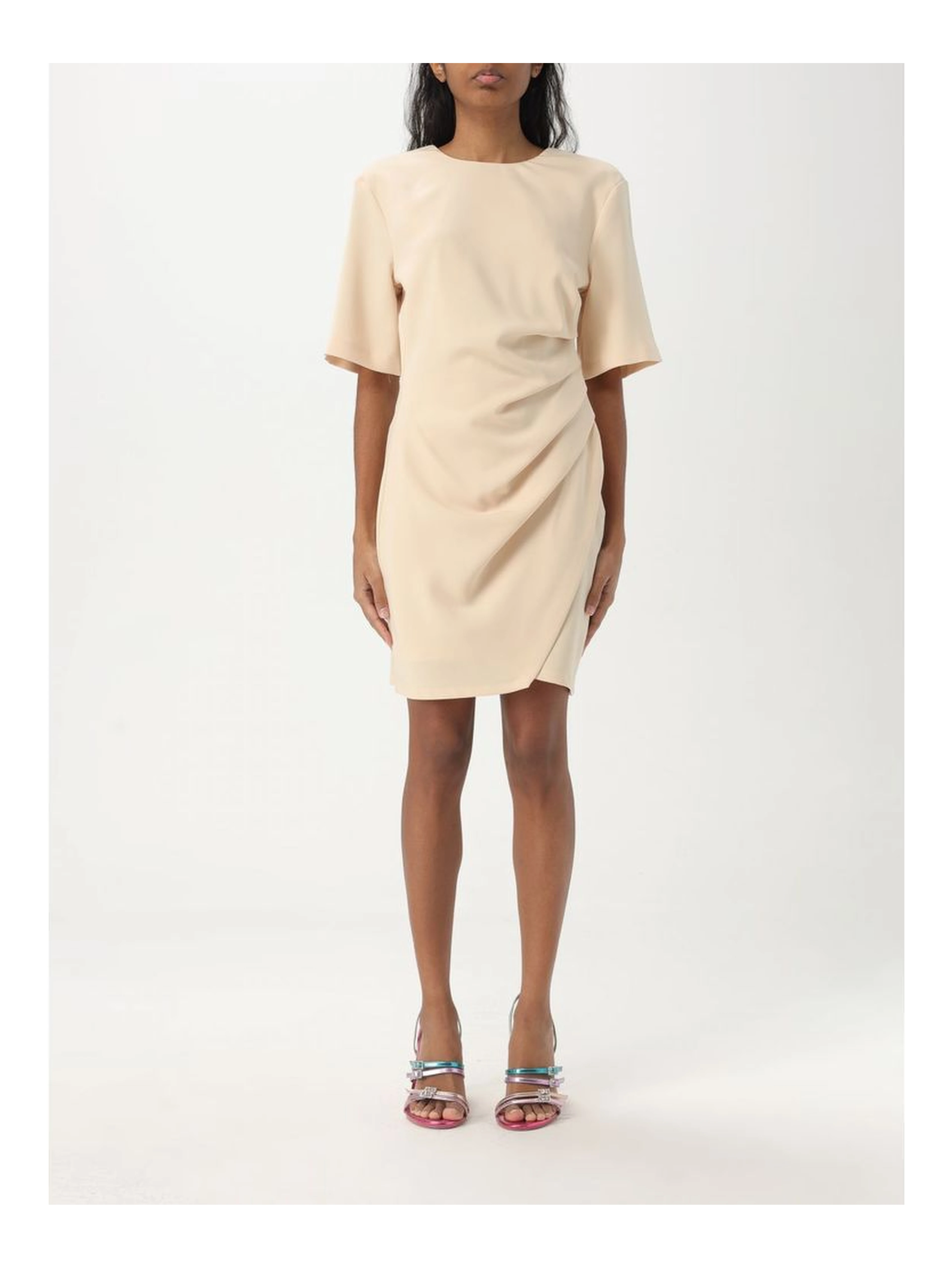 Multicolor Crepe Casual Dress