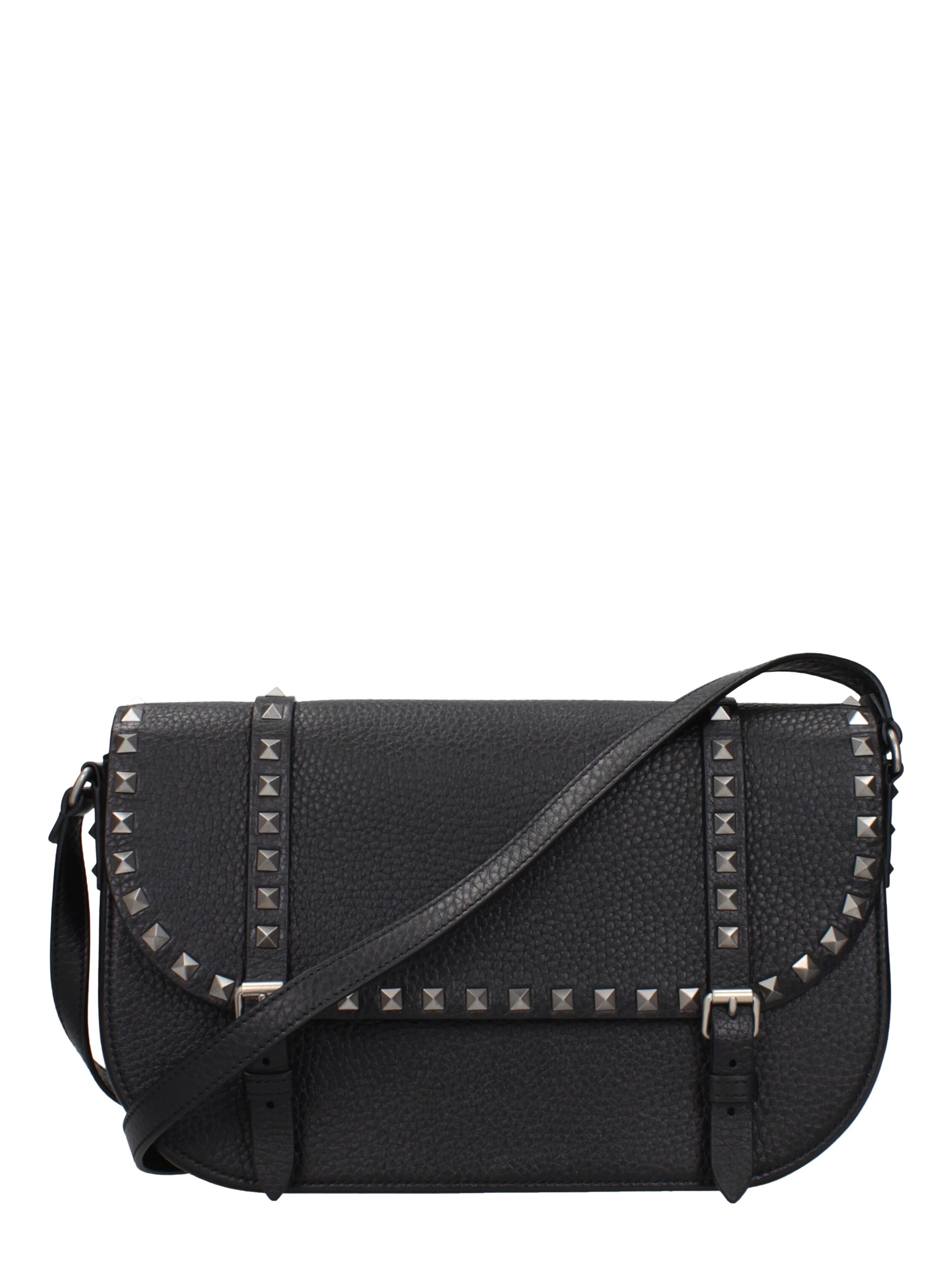 Black Leather Crossbody Bag