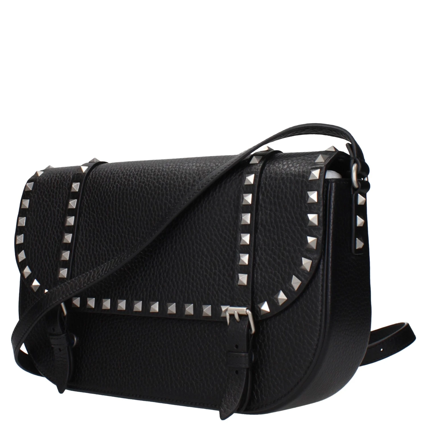 Black Leather Crossbody Bag