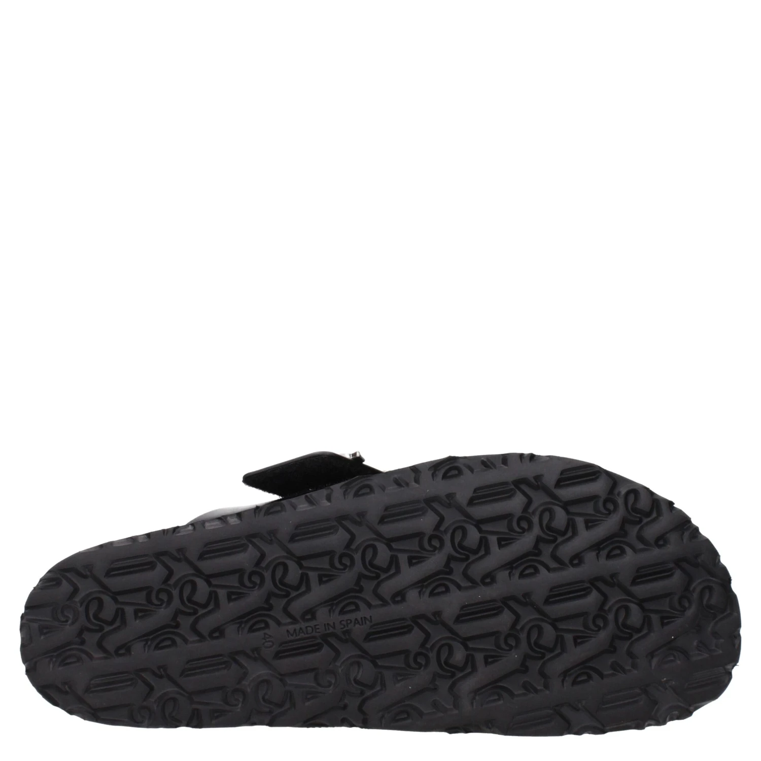 Black Leather Slippers