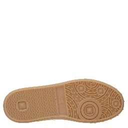 Beige Fabric Low Top Sneakers