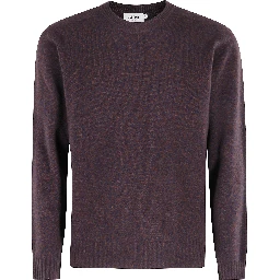 Speckled crew-neck sweater