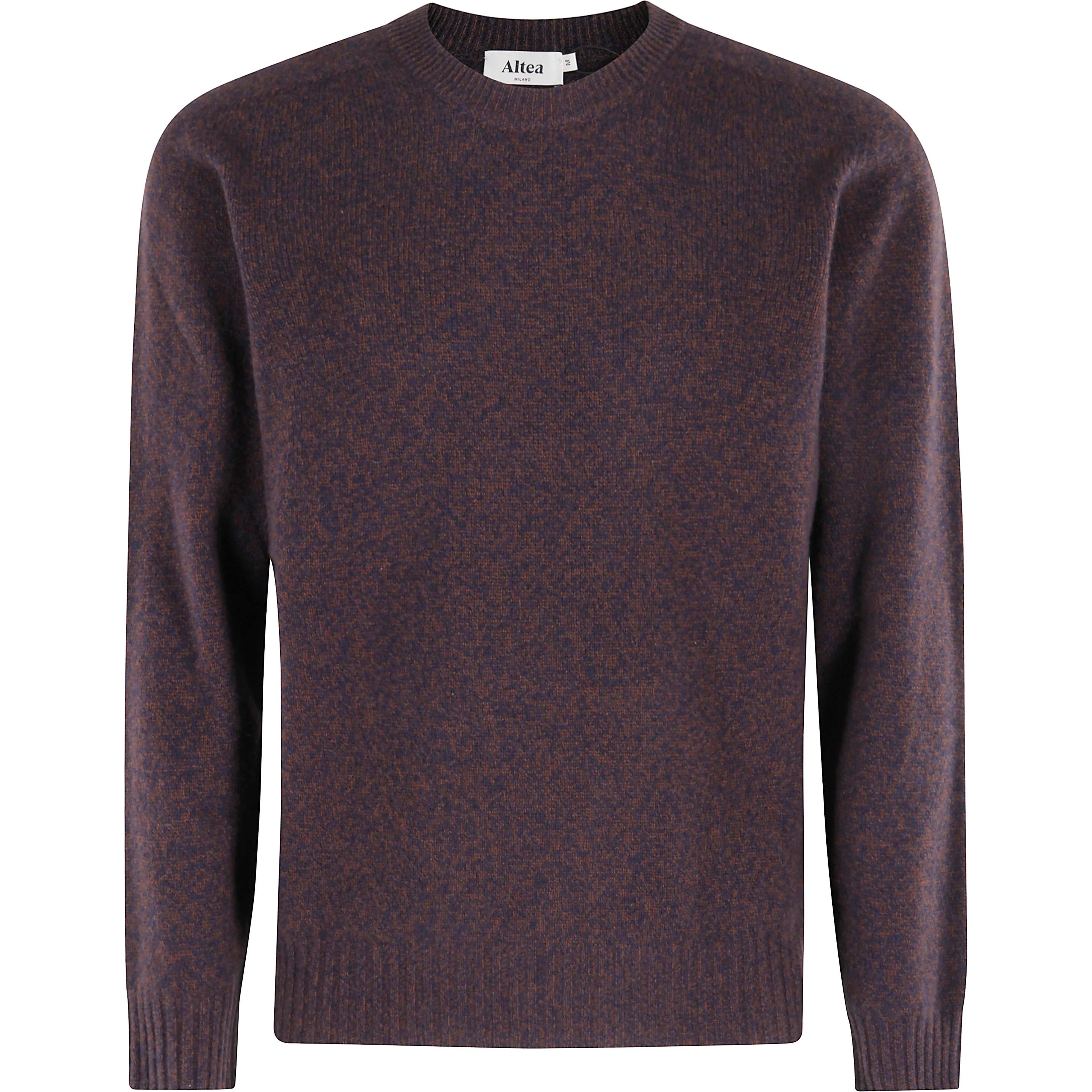 Speckled crew-neck sweater