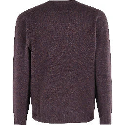 Speckled crew-neck sweater