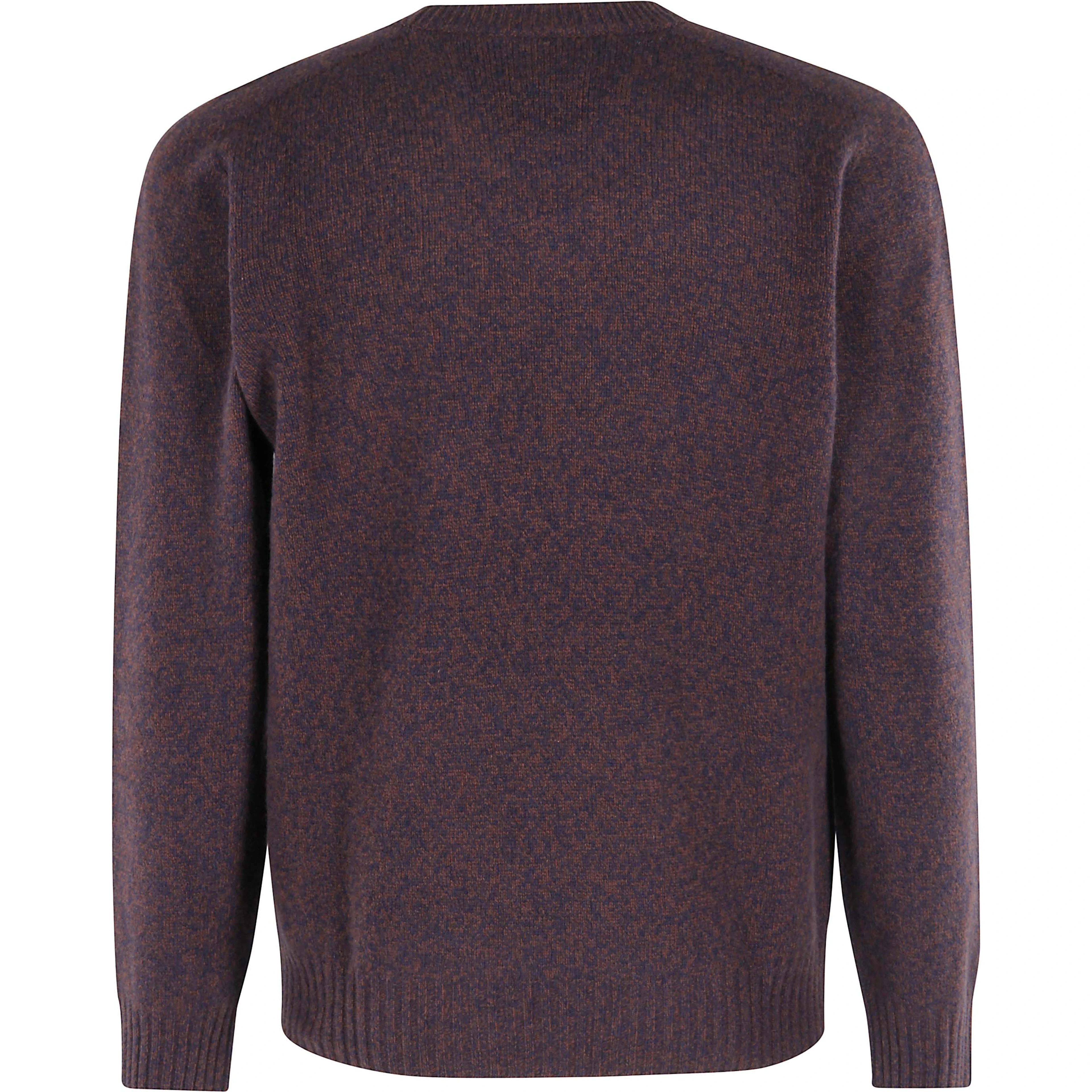 Speckled crew-neck sweater