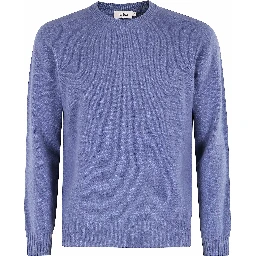 Speckled crew-neck sweater