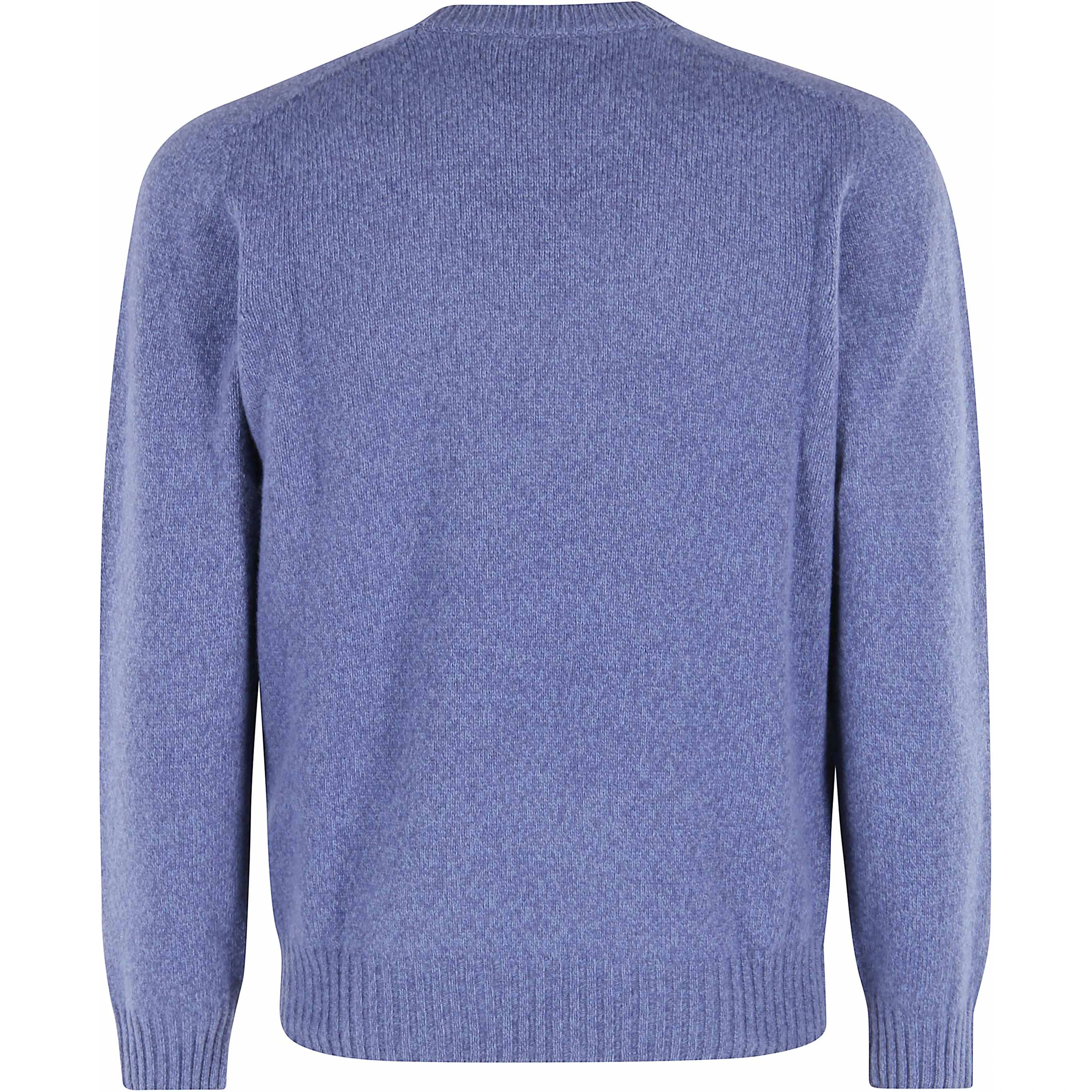 Speckled crew-neck sweater
