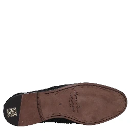 Black Fabric Oxfords And Derbies