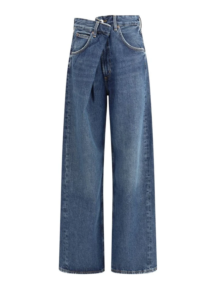 Blue Cotton Jeans Denim