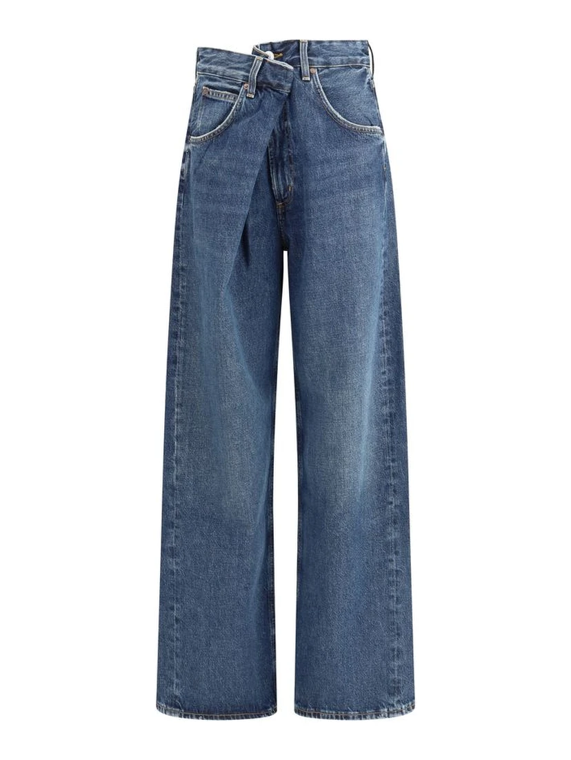 Blue Cotton Jeans Denim