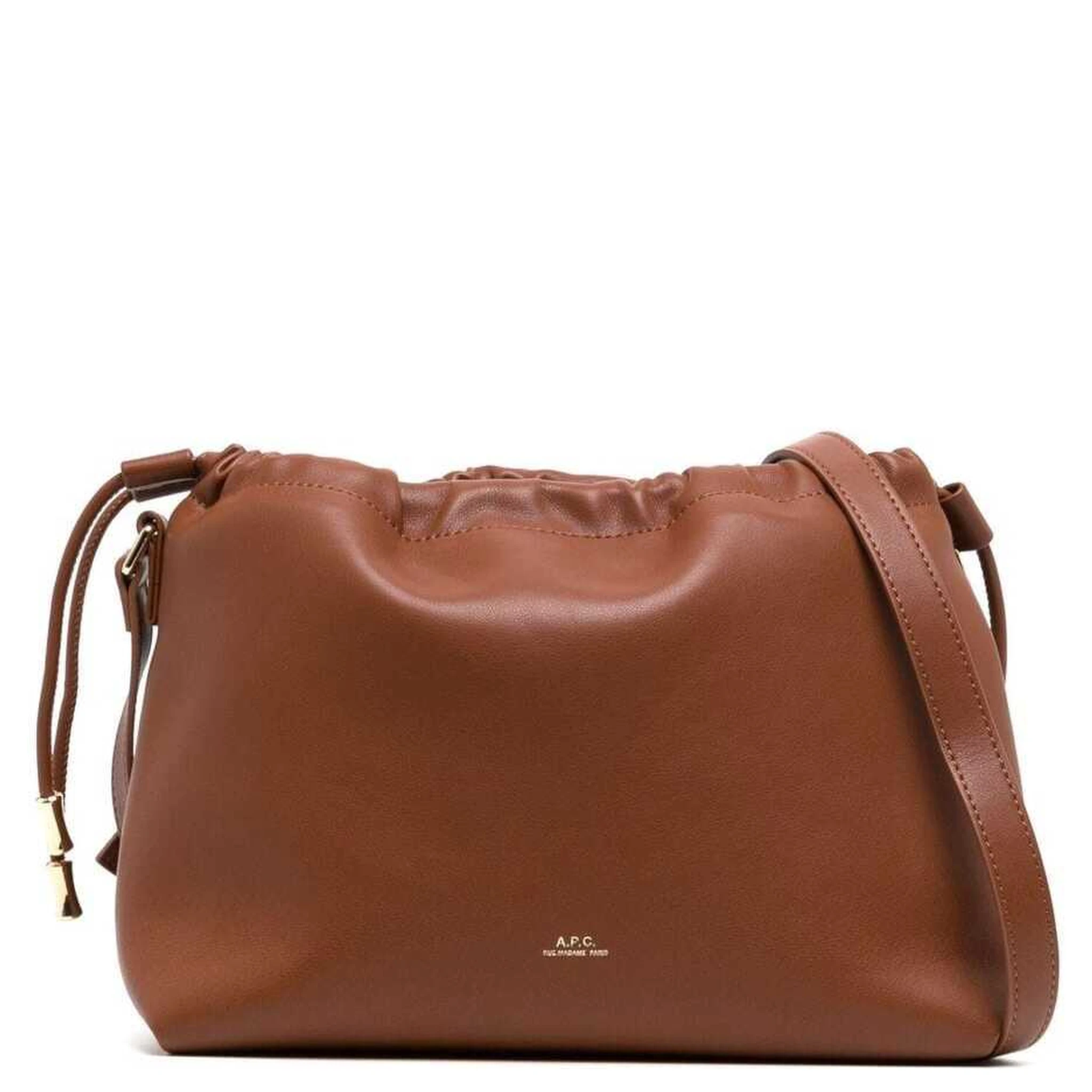 Btown Crossbody Bag with Logo Lettering on the Front and Drawstring Closure in Ecoleather Woman