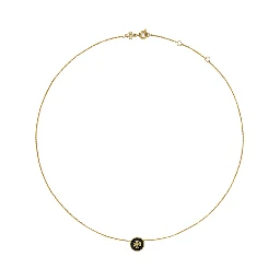 Kira Metallic Necklace with Pendant and Rear Lobster Claw Closure in Brass Blend Woman