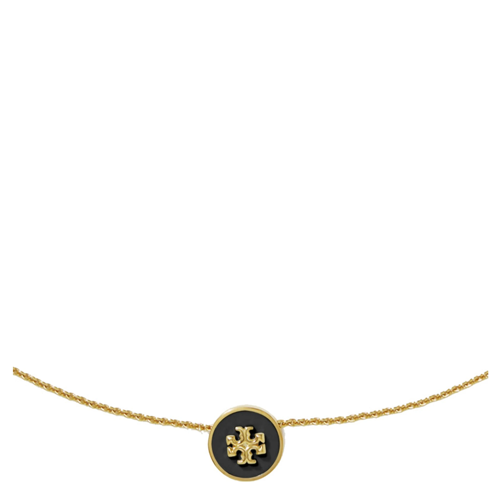 Kira Metallic Necklace with Pendant and Rear Lobster Claw Closure in Brass Blend Woman