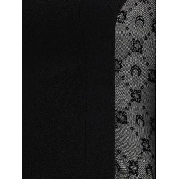 Black Fleece Wool Casual Dress