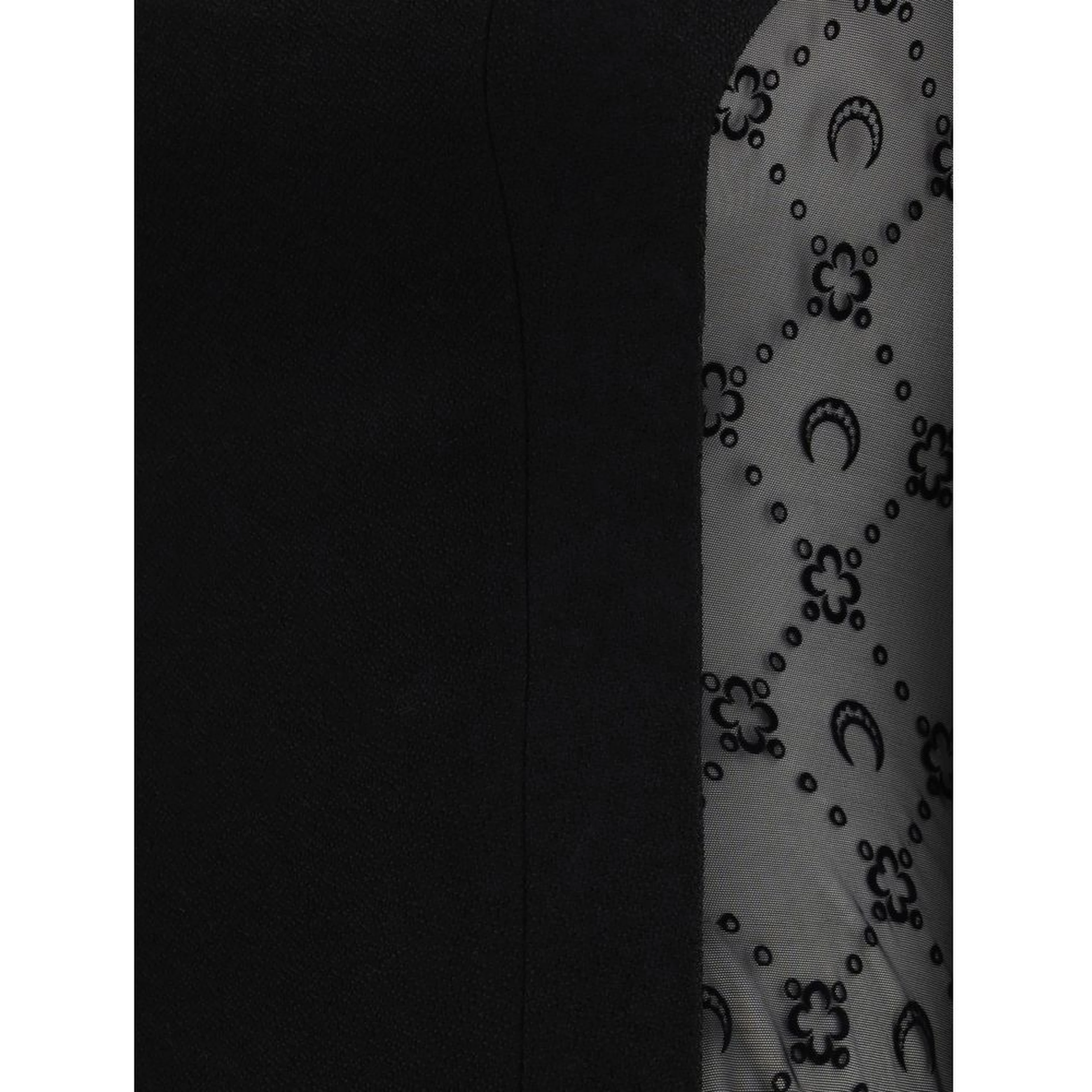 Black Fleece Wool Casual Dress