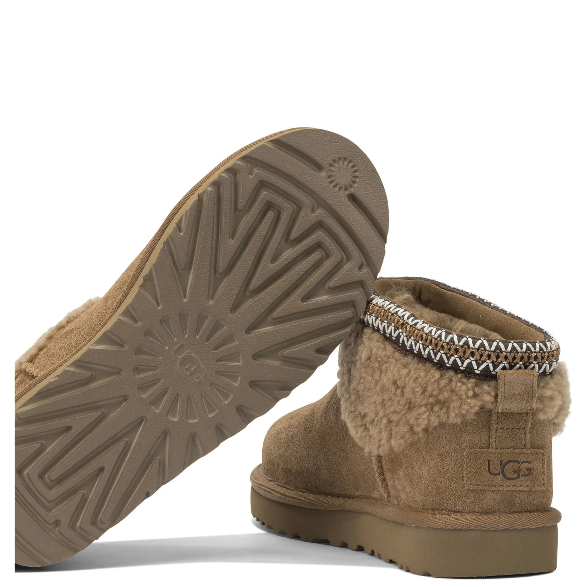 بوت للكاحل "كلاسيكي قصير للغاية ماكسي مجعد"