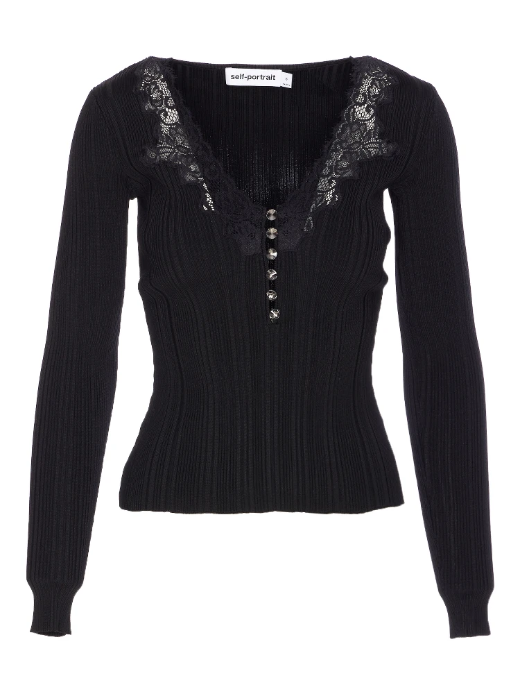 SELF PORTRAIT Top Black