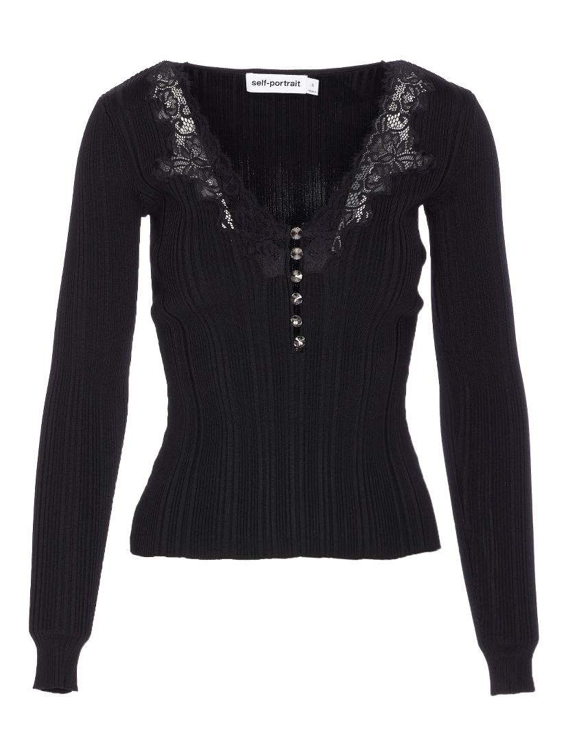 SELF PORTRAIT Top Black