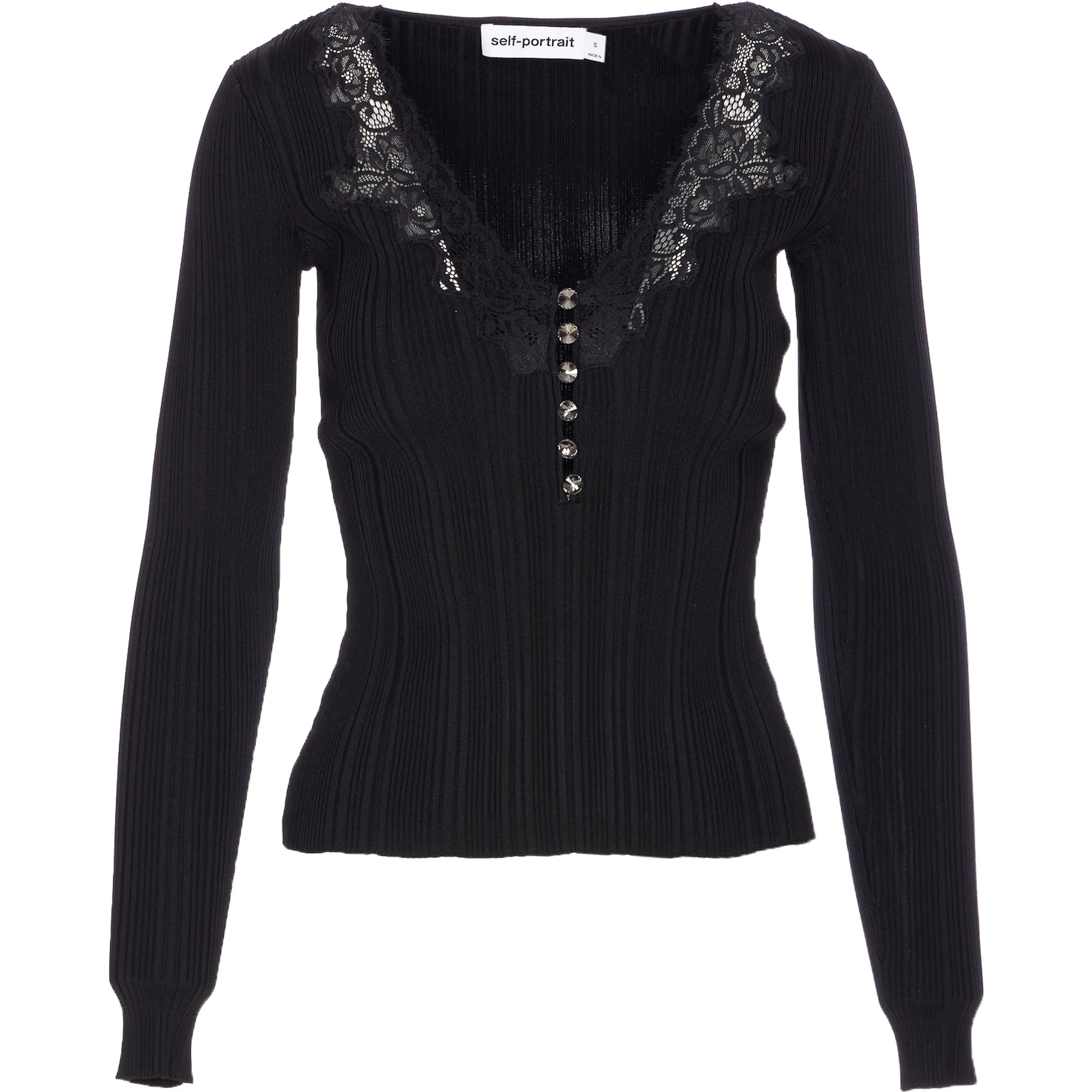 SELF PORTRAIT Top Black