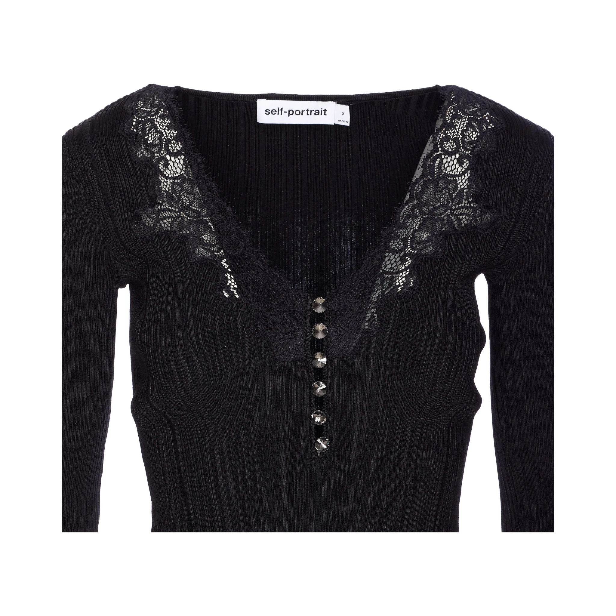 SELF PORTRAIT Top Black