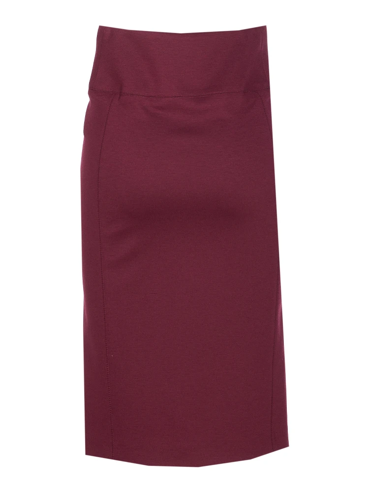 logo-embellished zip-front midi skirt alternative