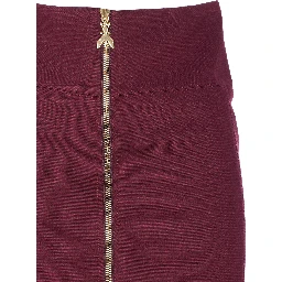 logo-embellished zip-front midi skirt