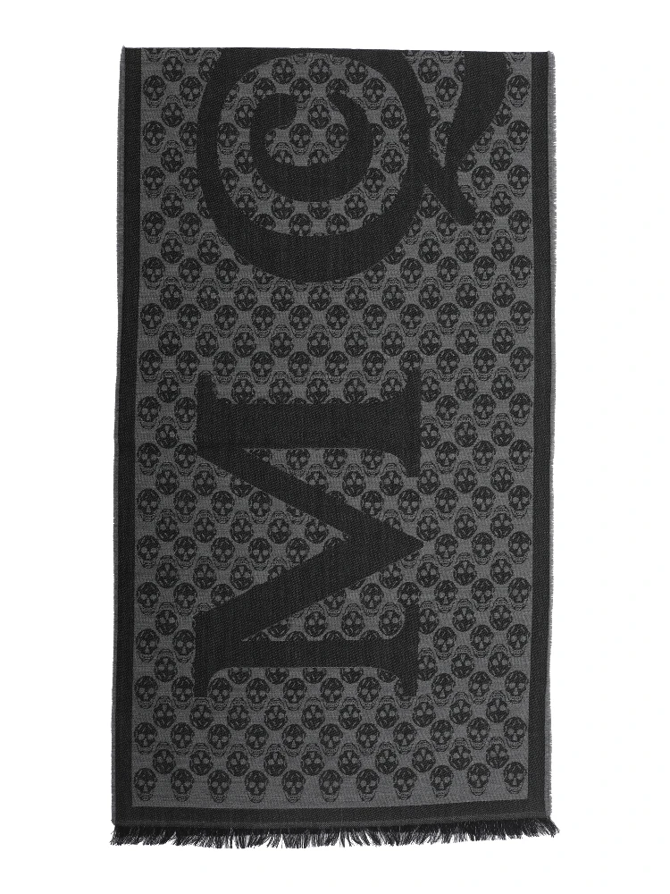 Alexander McQueen Scarfs Grey