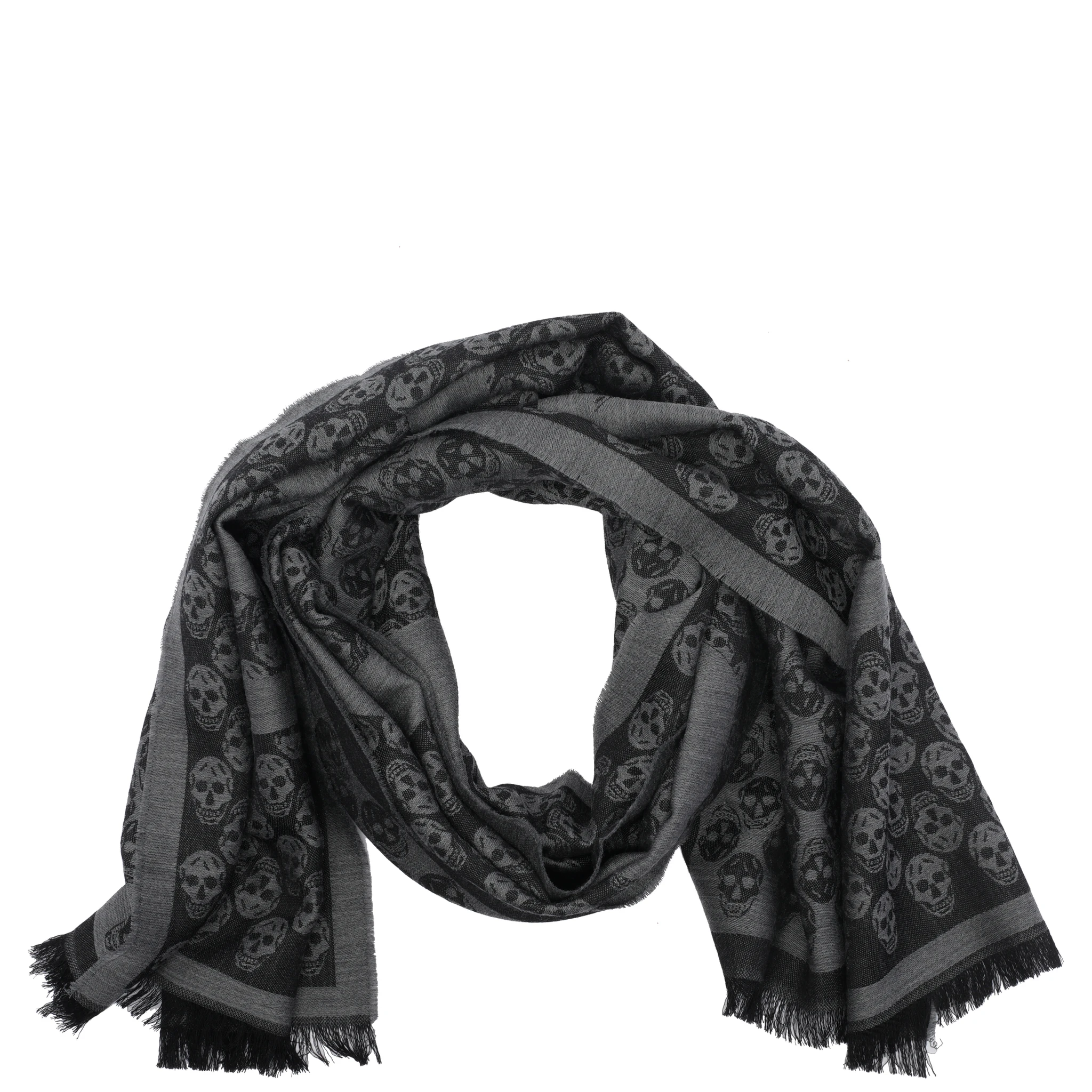 أوشحة ألكسندر ماكوين الرمادية