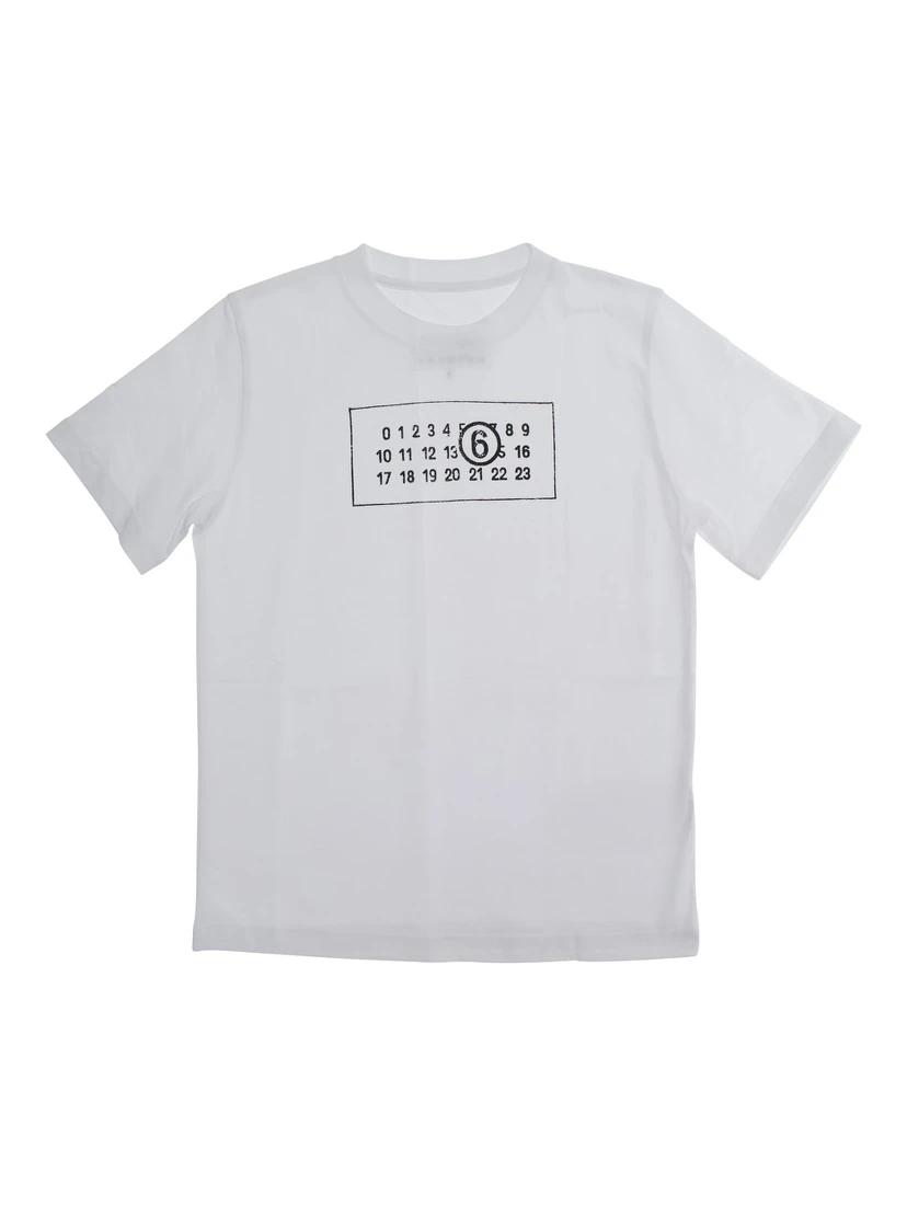 Multicolor Set of Three T-Shirts with Logo Print on Front in Cotton Boy