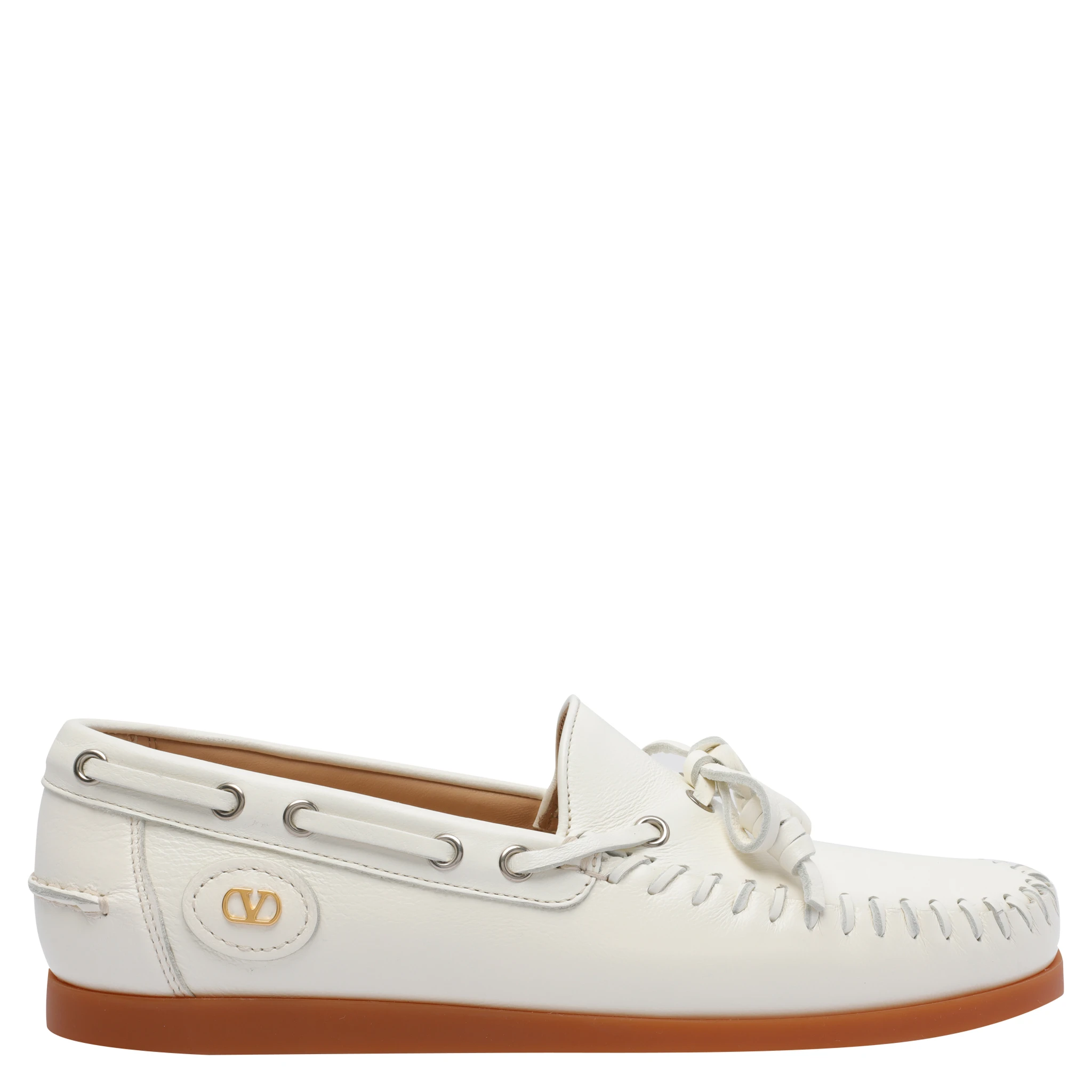 حذاء فالنتينو غارافاني مسطح أبيض