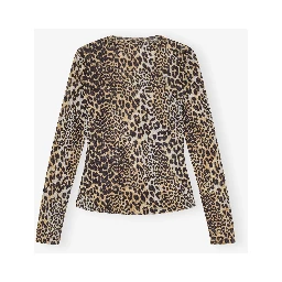 GANNI Top Brown
