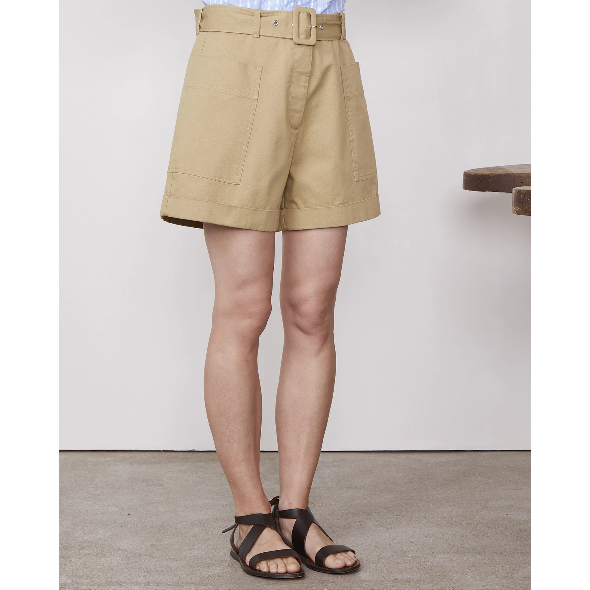 OFFICINE GENERALE Shorts Beige